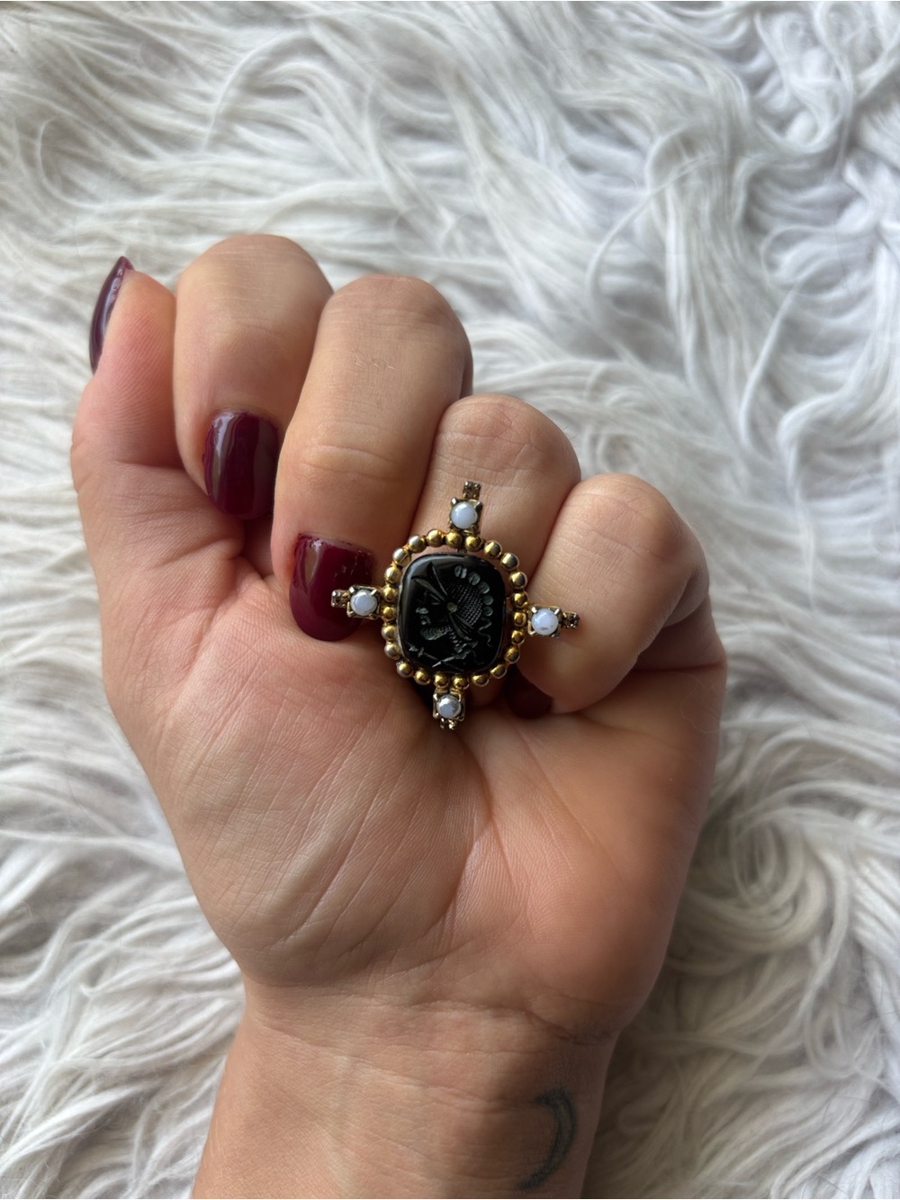 DYLANLEX archival cameo ring
